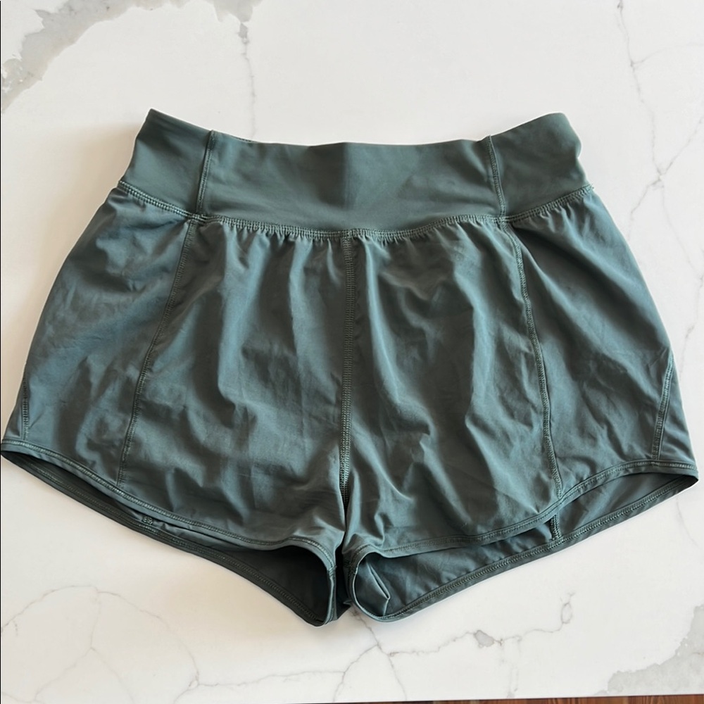 Lululemon Athletica Hunter Green Lined Shorts